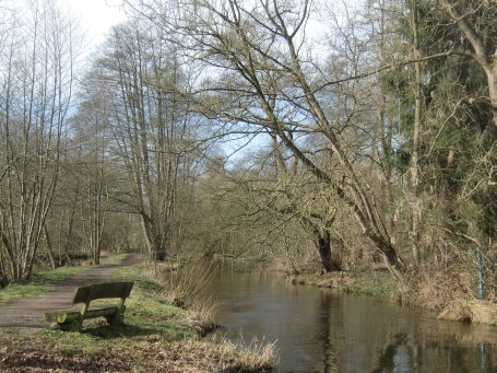 Brüggen : Wanderweg an der Schwalm entlang